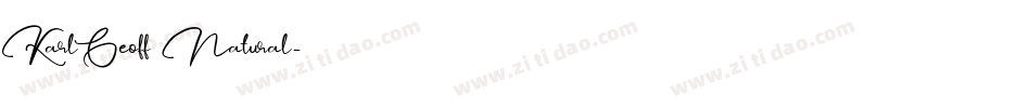 KarlGeoff Natural字体转换